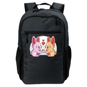 Rabbits In Love Cute Daily Commute Backpack