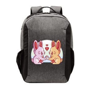 Rabbits In Love Cute Vector Backpack