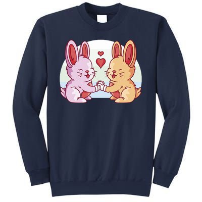 Rabbits In Love Cute Sweatshirt