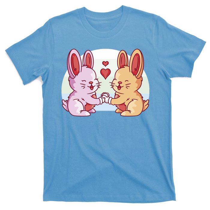 Rabbits In Love Cute T-Shirt