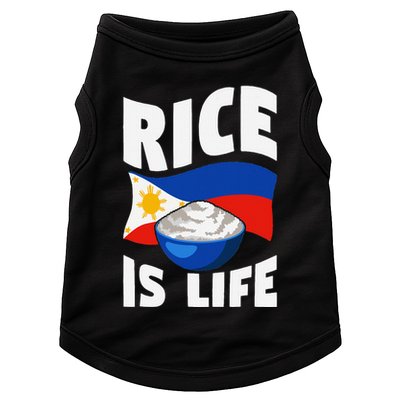 Rice Is Life Philippine Flag Rice Lover Doggie Tank