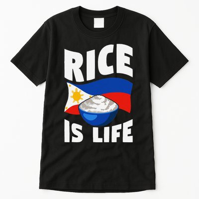 Rice Is Life Philippine Flag Rice Lover Tall T-Shirt
