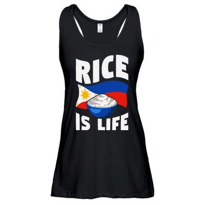 Rice Is Life Philippine Flag Rice Lover Ladies Essential Flowy Tank