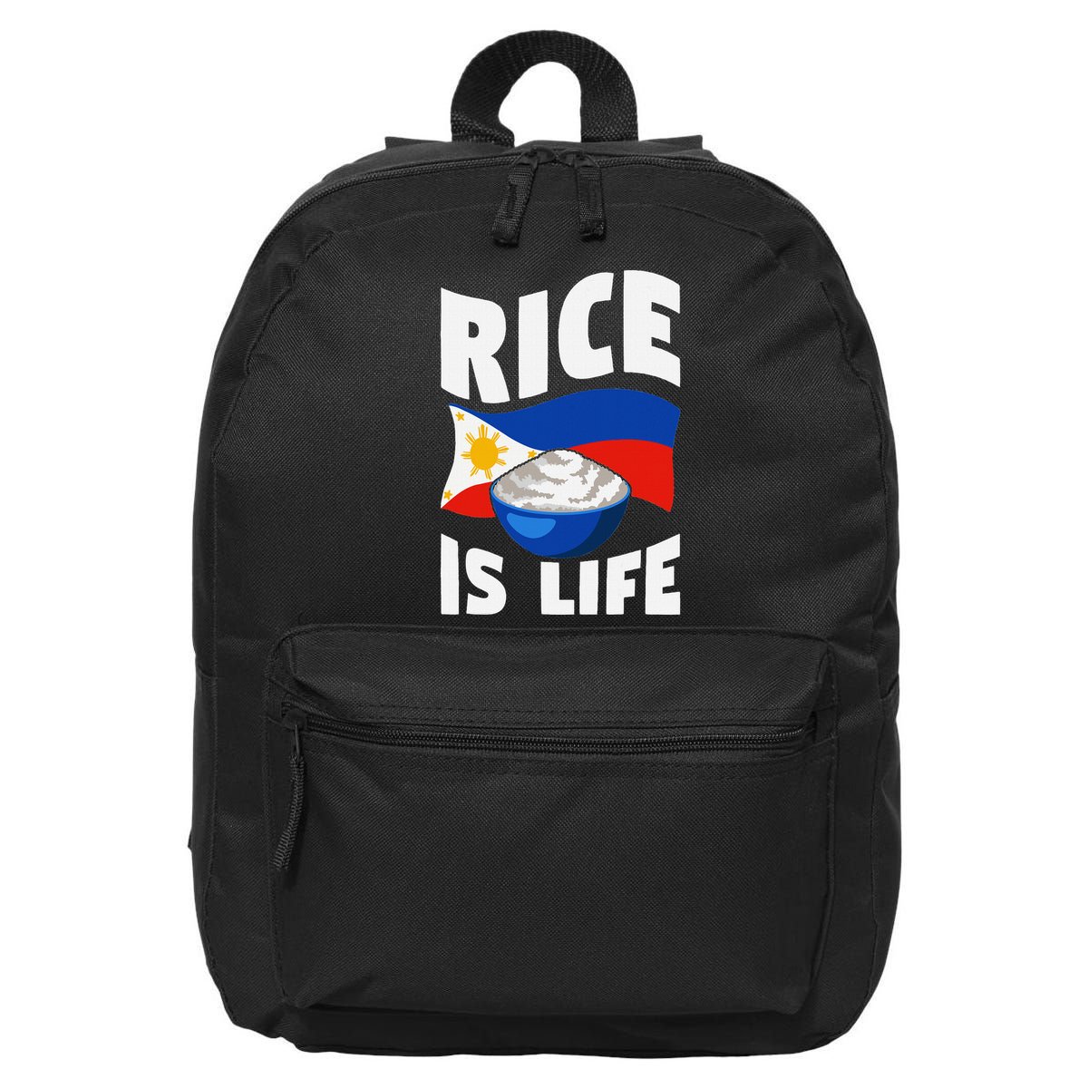 Rice Is Life Philippine Flag Rice Lover 16 in Basic Backpack