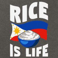 Rice Is Life Philippine Flag Rice Lover Cotton Canvas Backpack