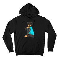 Rottweiler I Love Mom Tattoo Apparel Dog Mom Hoodie