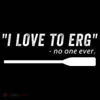 Rowing, | I Love To ERG, For Crew, Funny Rowing Flexfit Unipanel Trucker Cap