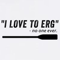 Rowing, | I Love To ERG, For Crew, Funny Rowing Garment-Dyed Sweatshirt