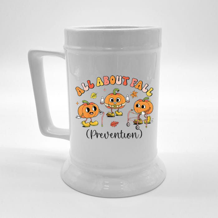 Retro I Love Fall Prevention Fall Occupational Therapy Ot Beer Stein