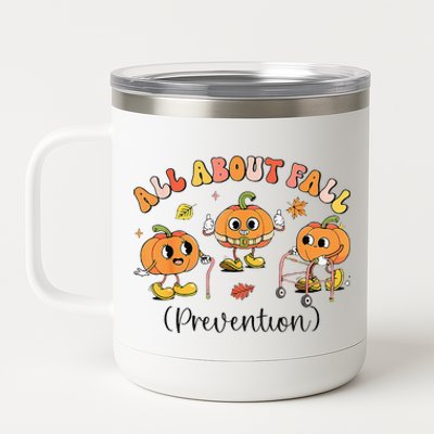 Retro I Love Fall Prevention Fall Occupational Therapy Ot 12 oz Stainless Steel Tumbler Cup