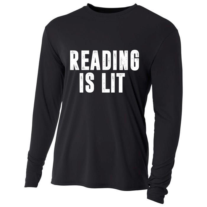 Reading Is Lit Cooling Performance Long Sleeve Crew