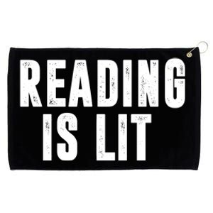 Reading Is Lit Grommeted Golf Towel