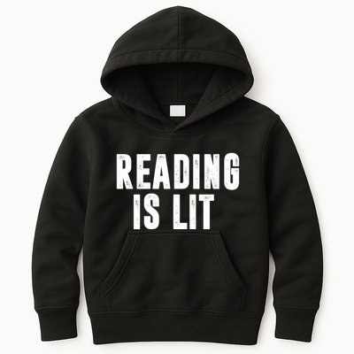 Reading Is Lit Kids Hoodie