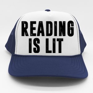 Reading Is Lit Trucker Hat