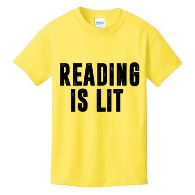 Reading Is Lit Kids T-Shirt