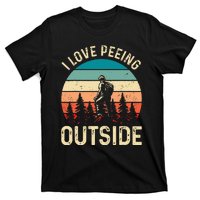 retro I love peeing outside Wilderness Glamping Nature T-Shirt