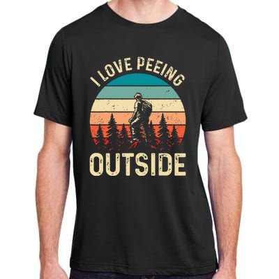 retro I love peeing outside Wilderness Glamping Nature Adult ChromaSoft Performance T-Shirt