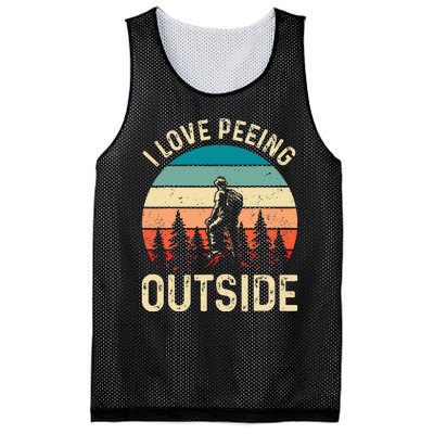 retro I love peeing outside Wilderness Glamping Nature Mesh Reversible Basketball Jersey Tank