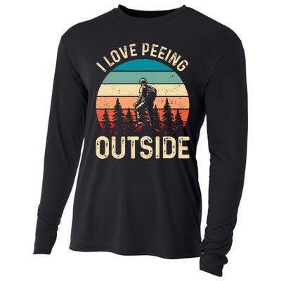 retro I love peeing outside Wilderness Glamping Nature Cooling Performance Long Sleeve Crew