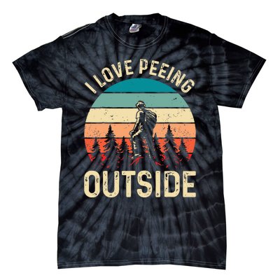 retro I love peeing outside Wilderness Glamping Nature Tie-Dye T-Shirt