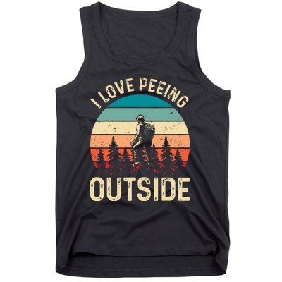 retro I love peeing outside Wilderness Glamping Nature Tank Top