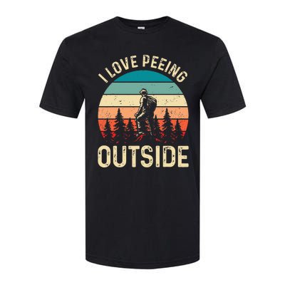 retro I love peeing outside Wilderness Glamping Nature Softstyle CVC T-Shirt