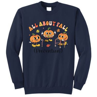 Retro I Love Fall Prevention Fall Occupational Therapy Ot Tall Sweatshirt