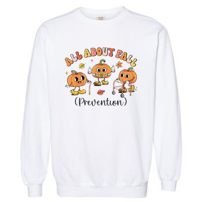 Retro I Love Fall Prevention Fall Occupational Therapy Ot Garment-Dyed Sweatshirt