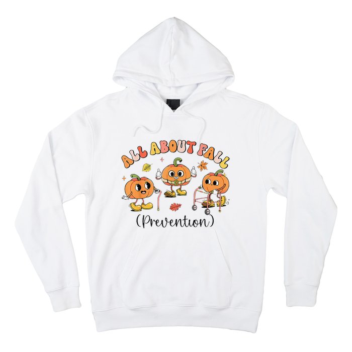 Retro I Love Fall Prevention Fall Occupational Therapy Ot Hoodie