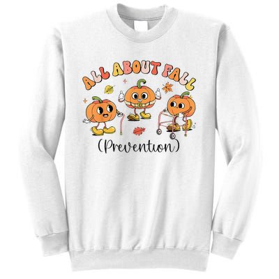 Retro I Love Fall Prevention Fall Occupational Therapy Ot Sweatshirt