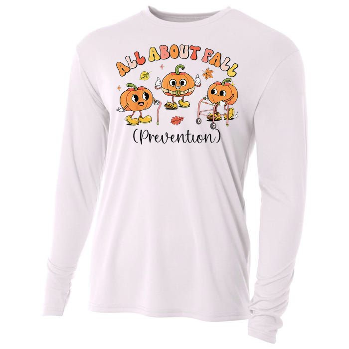 Retro I Love Fall Prevention Fall Occupational Therapy Ot Cooling Performance Long Sleeve Crew