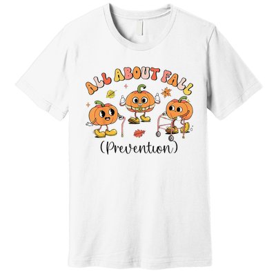 Retro I Love Fall Prevention Fall Occupational Therapy Ot Premium T-Shirt