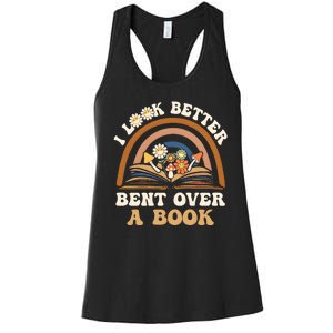 Rainbow I Look Better Bent Over A Book Women's Racerback Tank