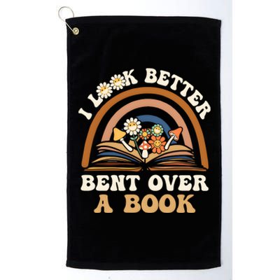 Rainbow I Look Better Bent Over A Book Platinum Collection Golf Towel