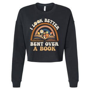 Rainbow I Look Better Bent Over A Book Cropped Pullover Crew