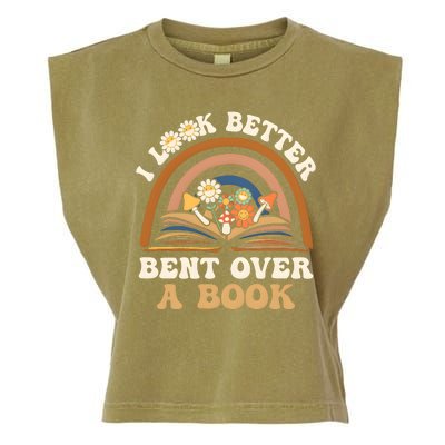 Rainbow I Look Better Bent Over A Book Garment-Dyed Women's Muscle Tee