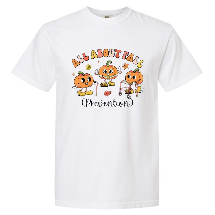 Retro I Love Fall Prevention Fall Occupational Therapy Ot Gift Garment-Dyed Heavyweight T-Shirt