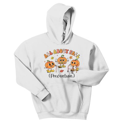 Retro I Love Fall Prevention Fall Occupational Therapy Ot Gift Kids Hoodie