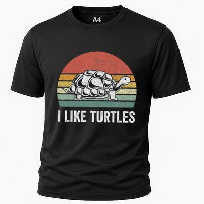 Retro I Like Turtles Turtle Turtle Lover Gifts Vintage Performance Shirt