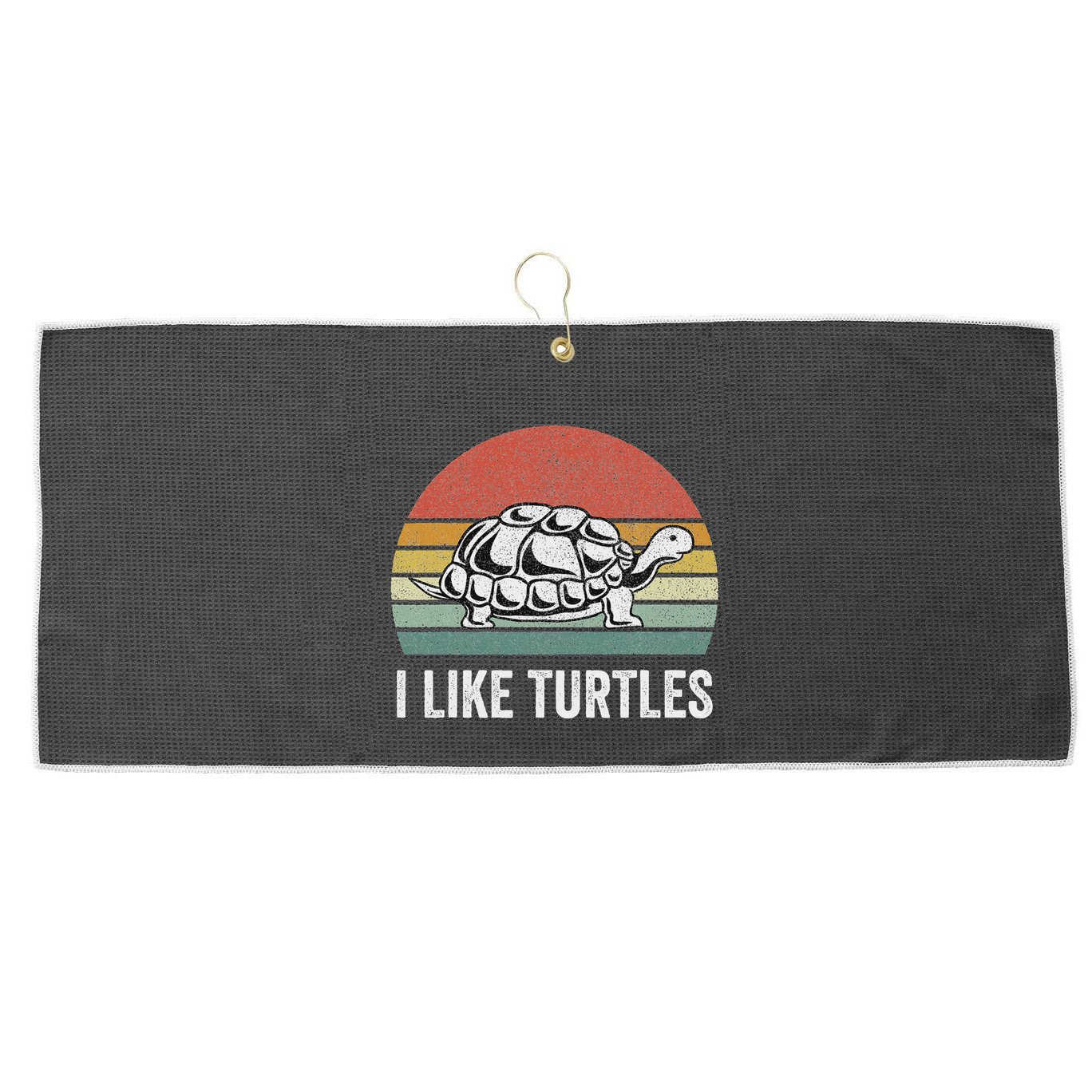 Retro I Like Turtles Turtle Turtle Lover Gifts Vintage Large Microfiber Waffle Golf Towel