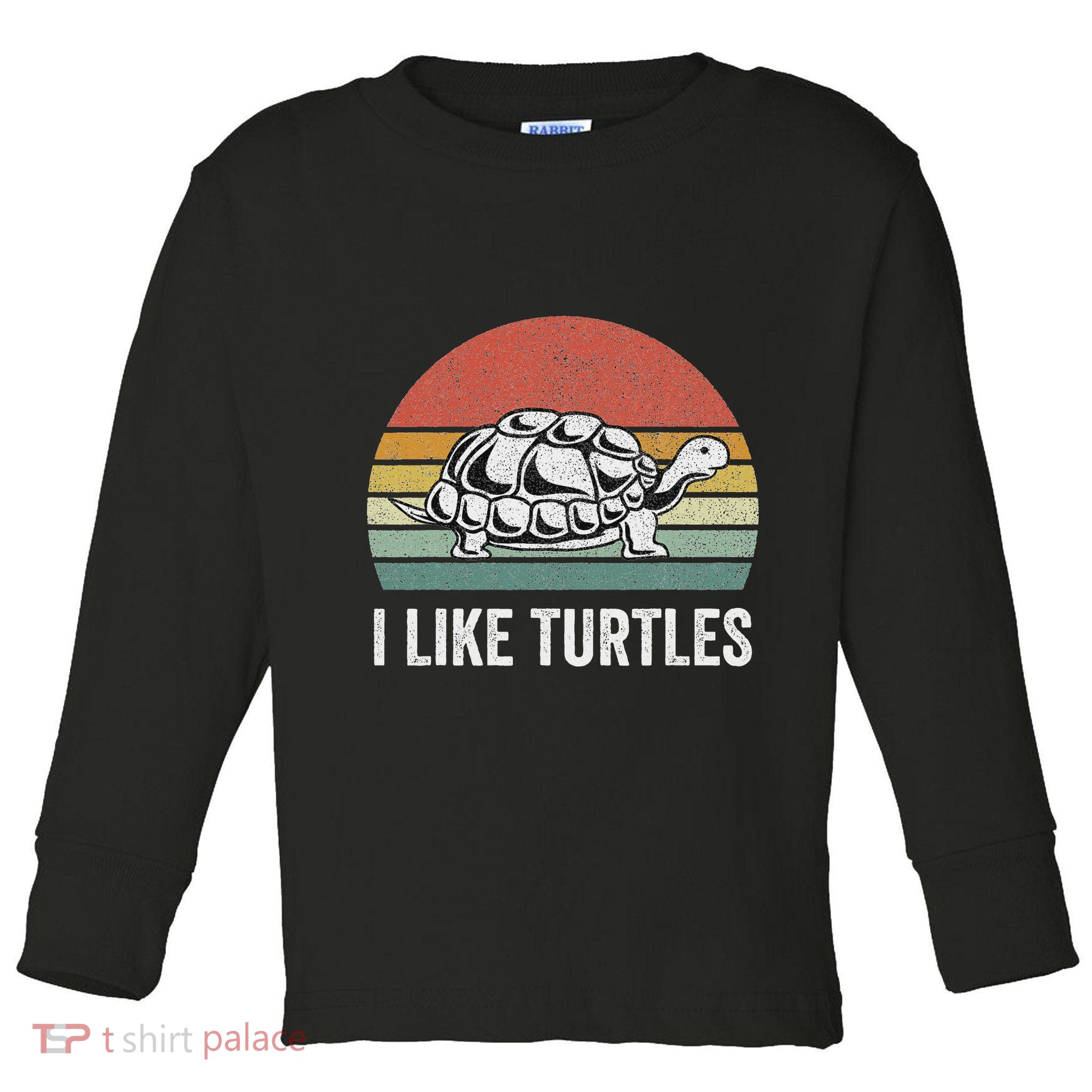 Retro I Like Turtles Turtle Turtle Lover Gifts Vintage Toddler Long Sleeve Shirt