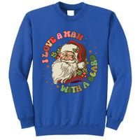 Retro I Love A With A Beard Santa Claus Merry Christmas Great Gift Sweatshirt