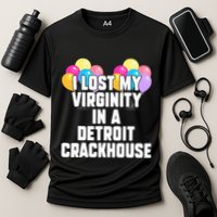 retro I lost my virginity in a detroit crackhouse  Performance Shirt