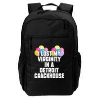 retro I lost my virginity in a detroit crackhouse  Backpack