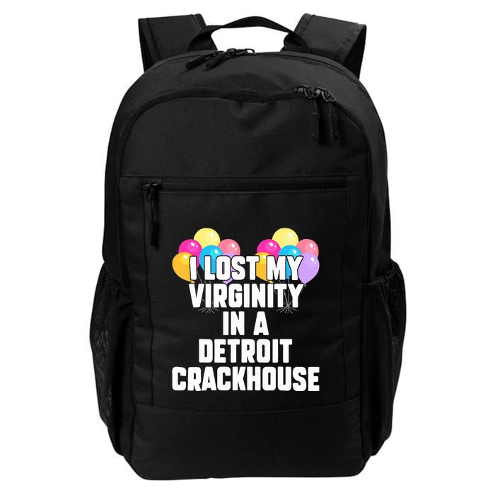 retro I lost my virginity in a detroit crackhouse  Backpack