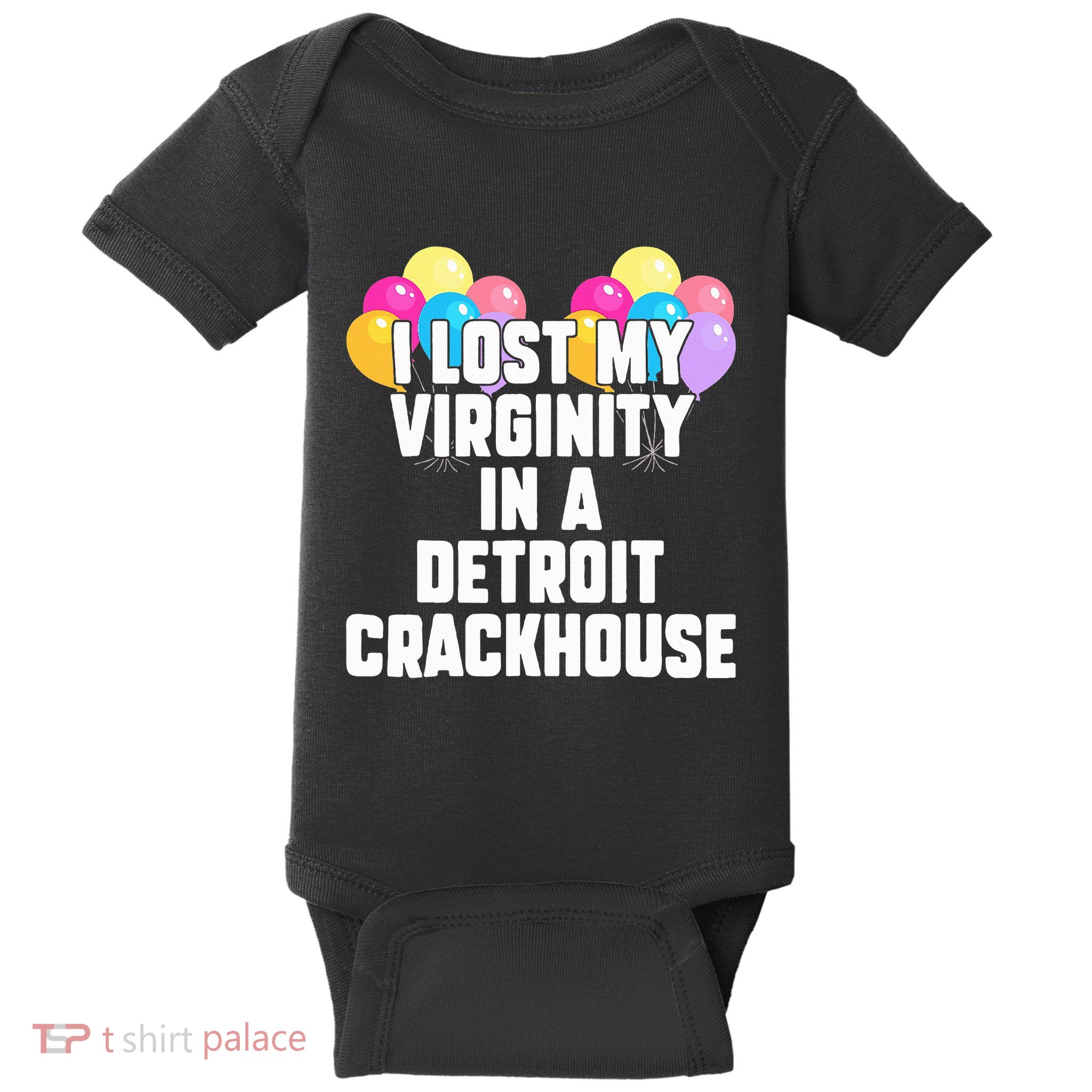retro I lost my virginity in a detroit crackhouse  Baby Bodysuit