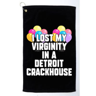 retro I lost my virginity in a detroit crackhouse  Golf Towel
