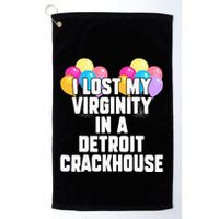 retro I lost my virginity in a detroit crackhouse  Golf Towel