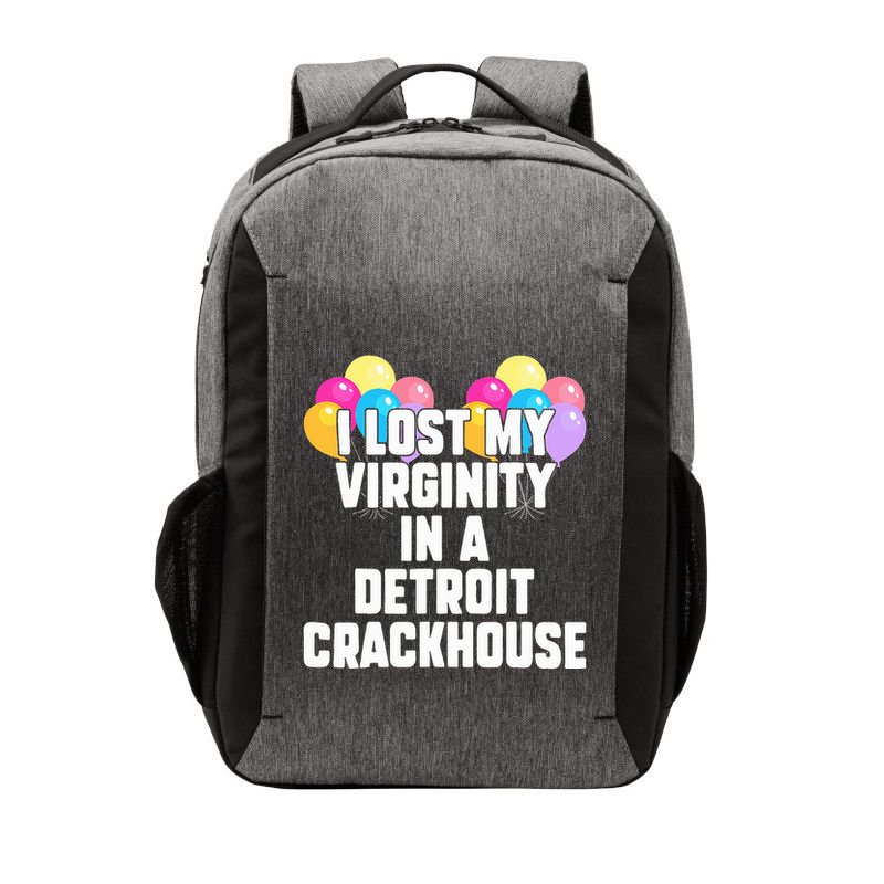 retro I lost my virginity in a detroit crackhouse  Vector Backpack