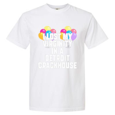 retro I lost my virginity in a detroit crackhouse  Garment-Dyed Heavyweight T-Shirt